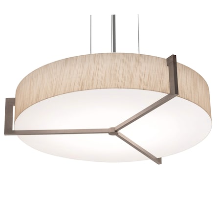 Afx Apex 19'' Pendant - Weathered Grey Finish - Jute Shade APP1932MBWG-JT